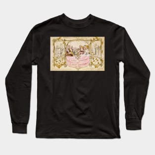 First Christmas Card - Vintage Victorian Holiday Greeting Long Sleeve T-Shirt